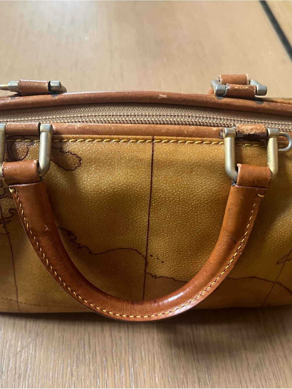Alviero Martini Mini Satchel world map